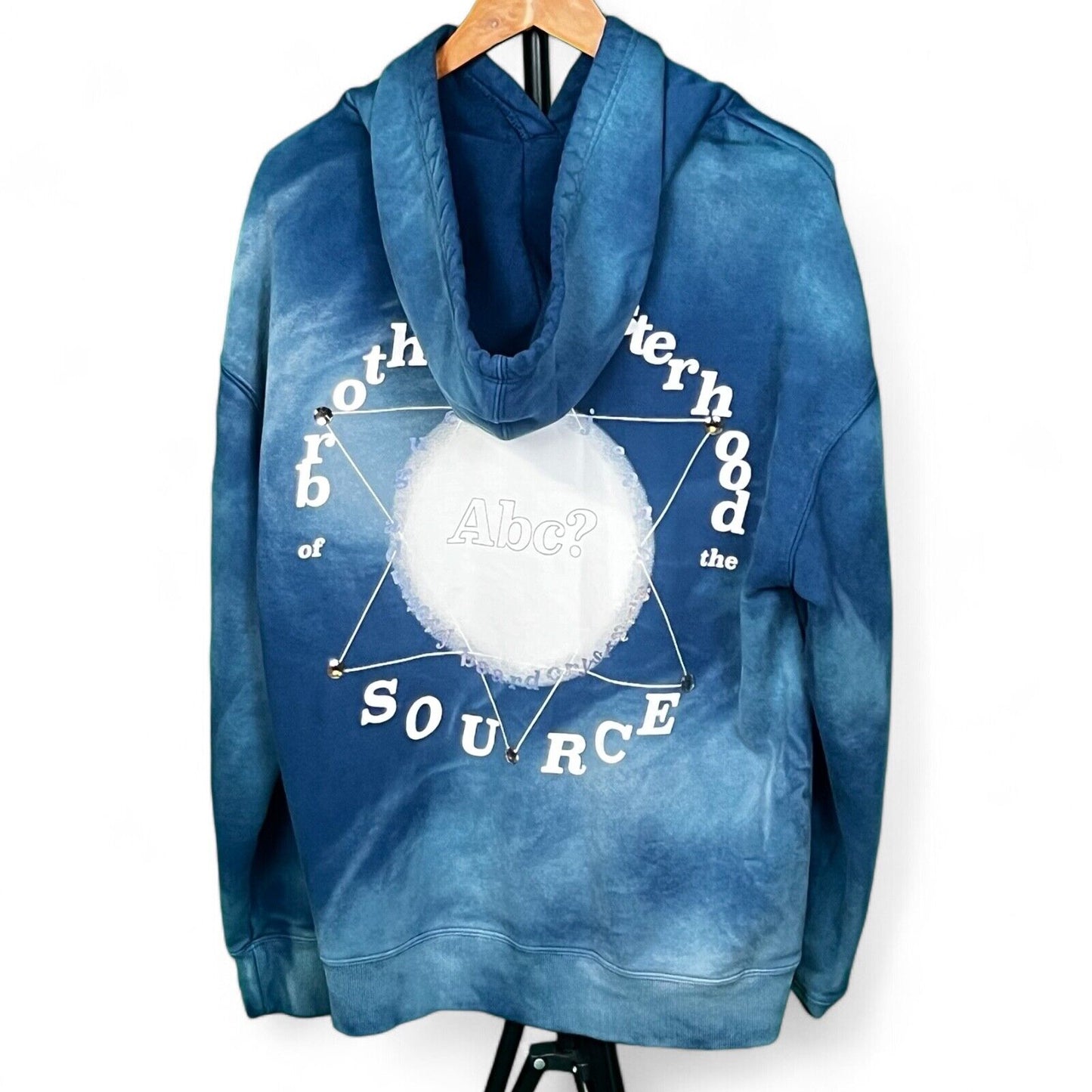 Advisory Board Crystals Source Pullover Hoodie Men's Medium Blue Tie Dye ABC 123