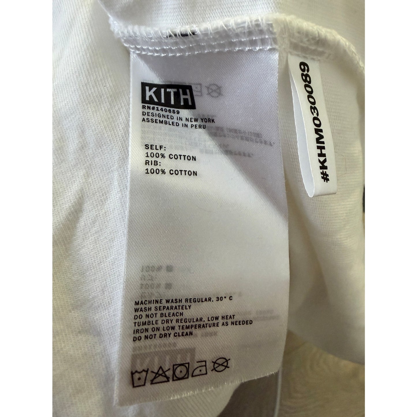 Kith x Wilson No Faults Men's XL White T-Shirt Streetwear Casual Collab Tennis