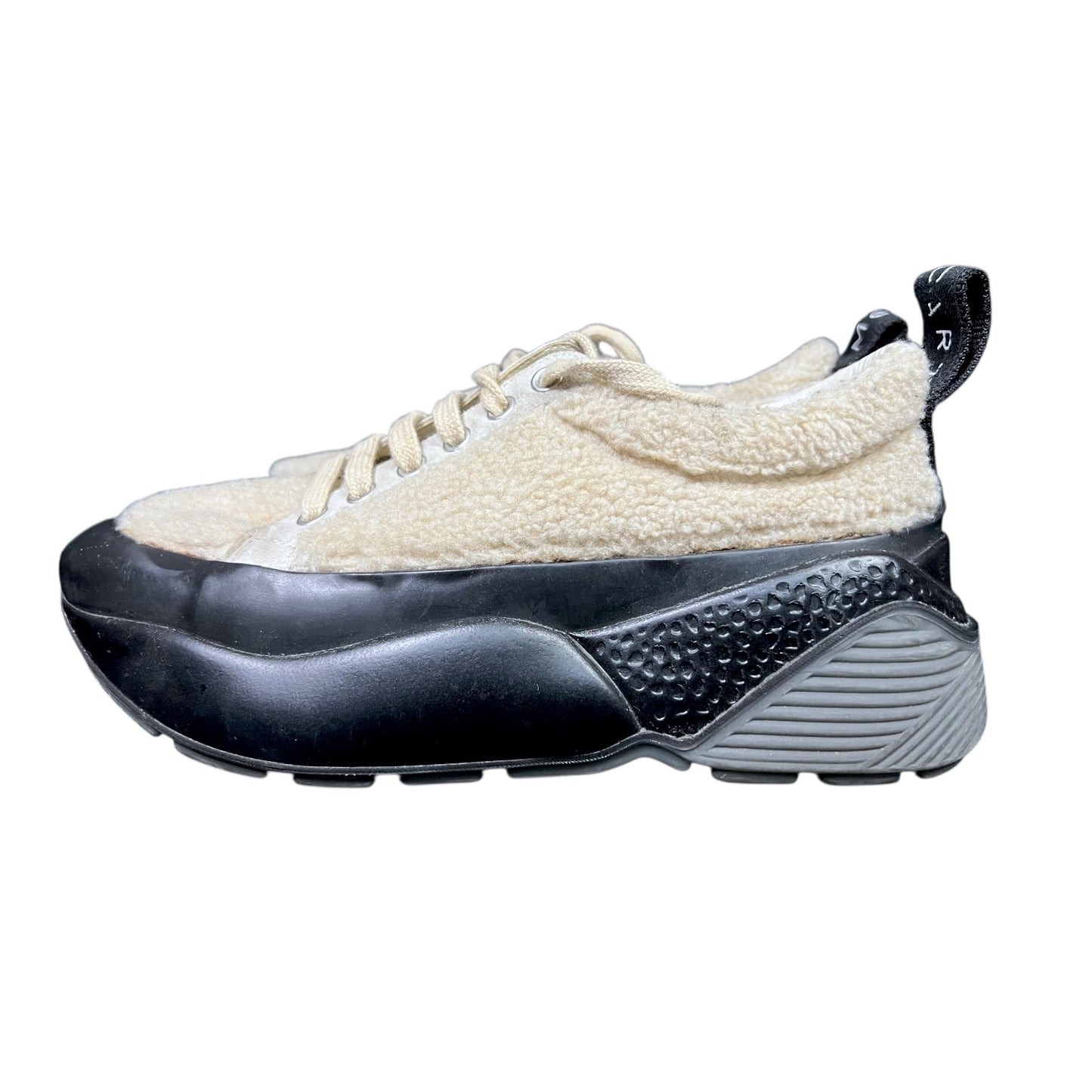 Stella McCartney Eclypse Faux Fur Shearling Sneakers Trainers - $685 Retail