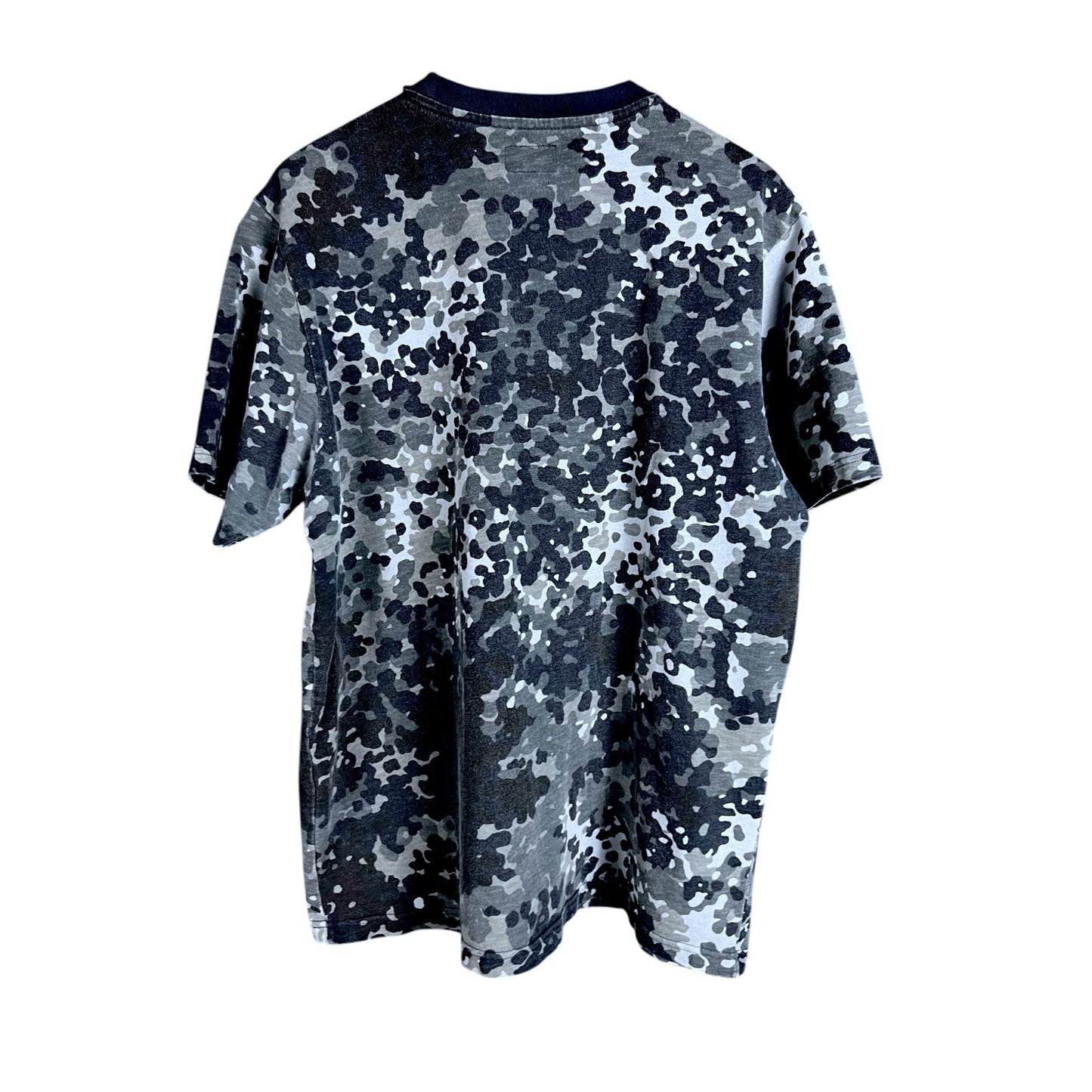 Supreme SS 2019 S/S Navy German Camo Box Logo Ringer Pocket T-Shirt