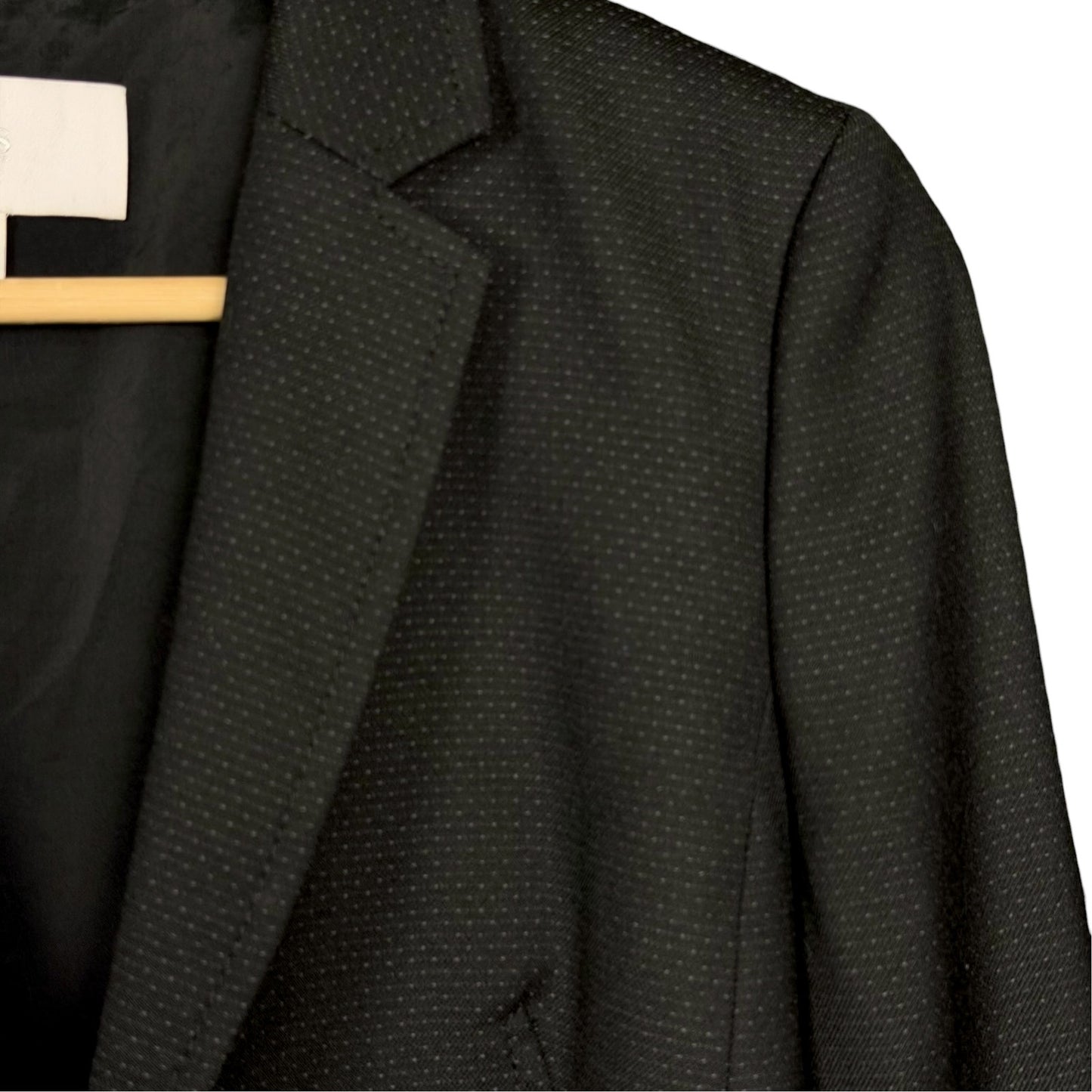 Hugo Boss Women’s XS Black Textured Tailored Blazer Jacket Size Career Office