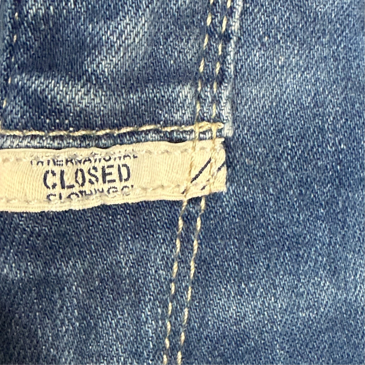 Closed Baker Slim Low Rise Blue Jeans Women's 25 Premium Denim Made in Italy