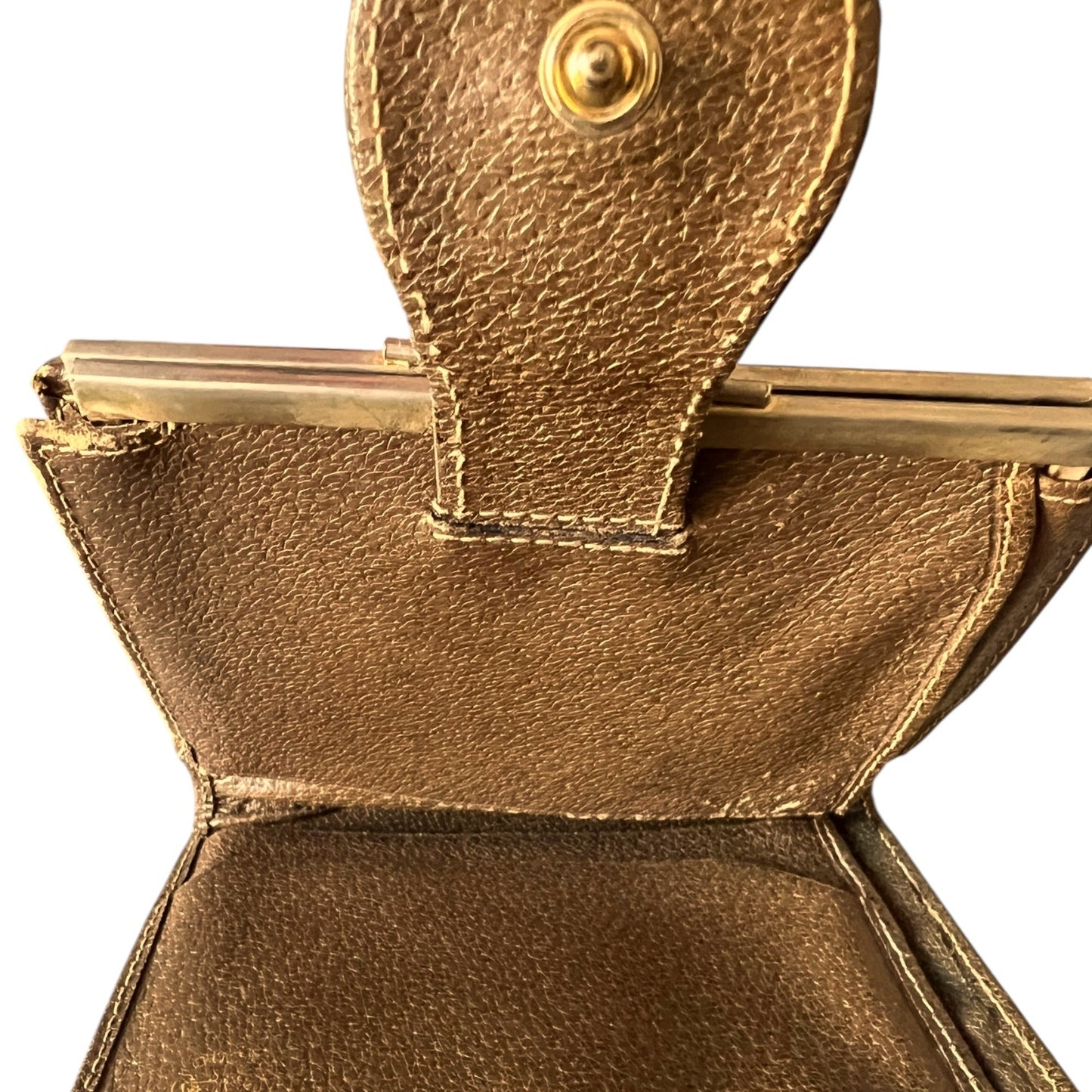 Vintage Gucci Brown Logo Bi-Fold Wallet with Change Purse - $250 Retail