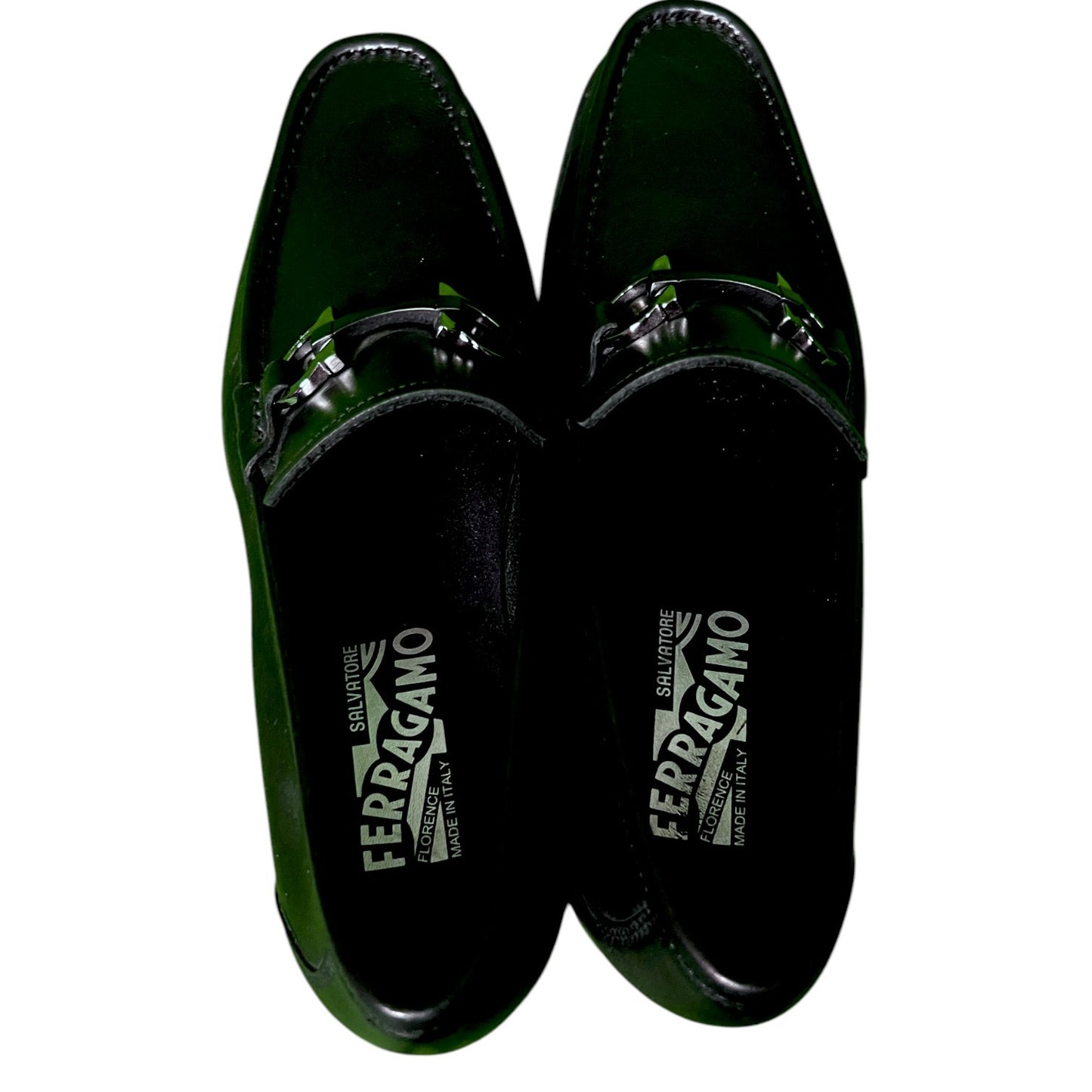 Salvatore Ferragamo Classic Black Bit Strap Loafers - $750 Retail