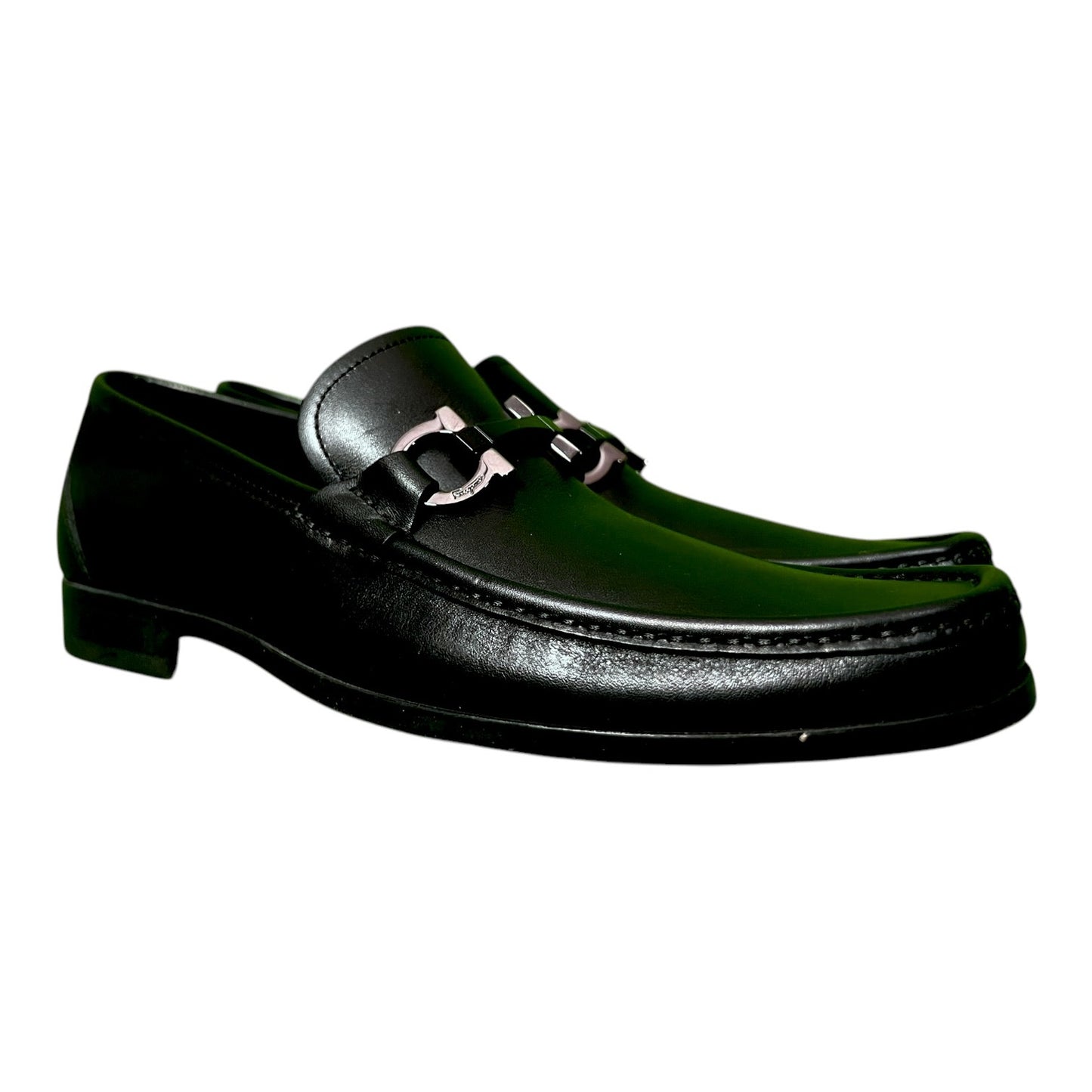 Salvatore Ferragamo Classic Black Bit Strap Loafers - $750 Retail