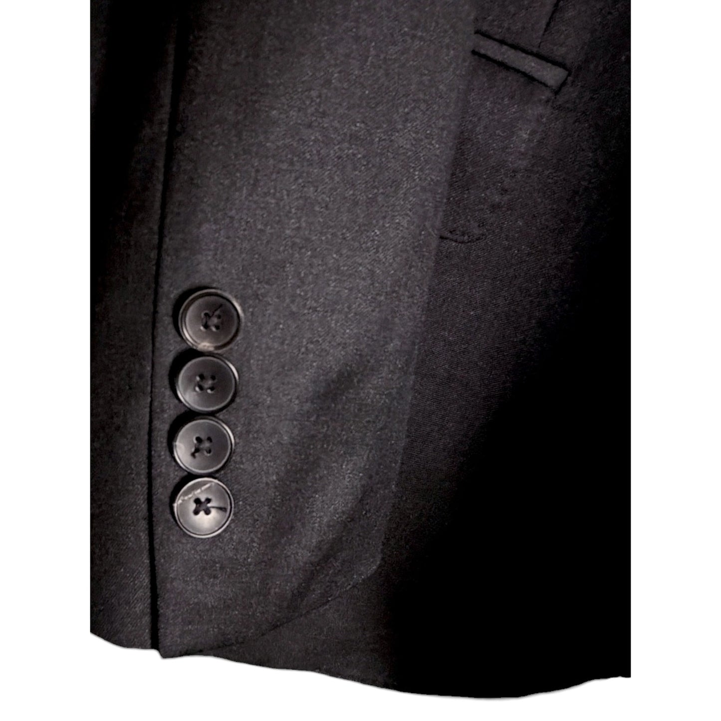 Hugo Boss Blazer Mens 42R Reda Italy Super 100 Virgin Wool Dark Gray Sport Coat