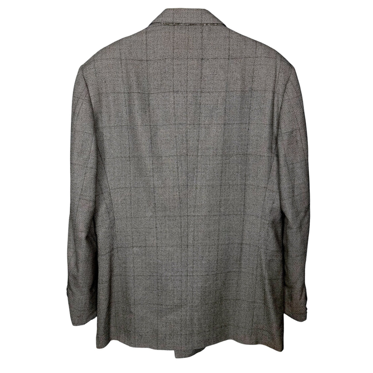 Vintage Canali Proposta Blazer Mens 46R Gray Wool Double Breasted Made in Italy