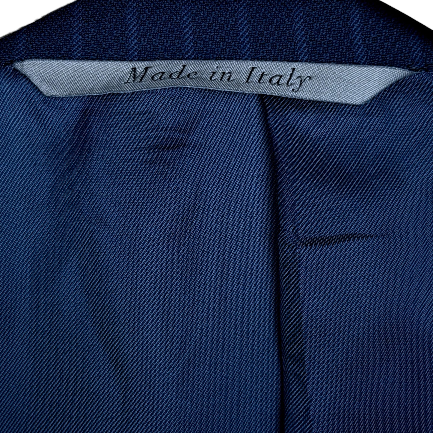 Canali Blazer 48R Blue Pinstripe Water Resistant 100% Wool Italy Jacket Blazer