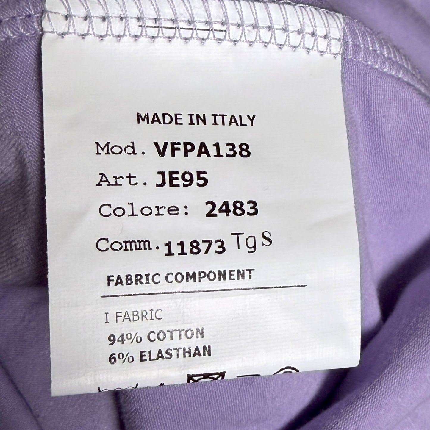Young Versace Light Purple Greco Rhinestone Floral Girls Small Stretch Pants NWT