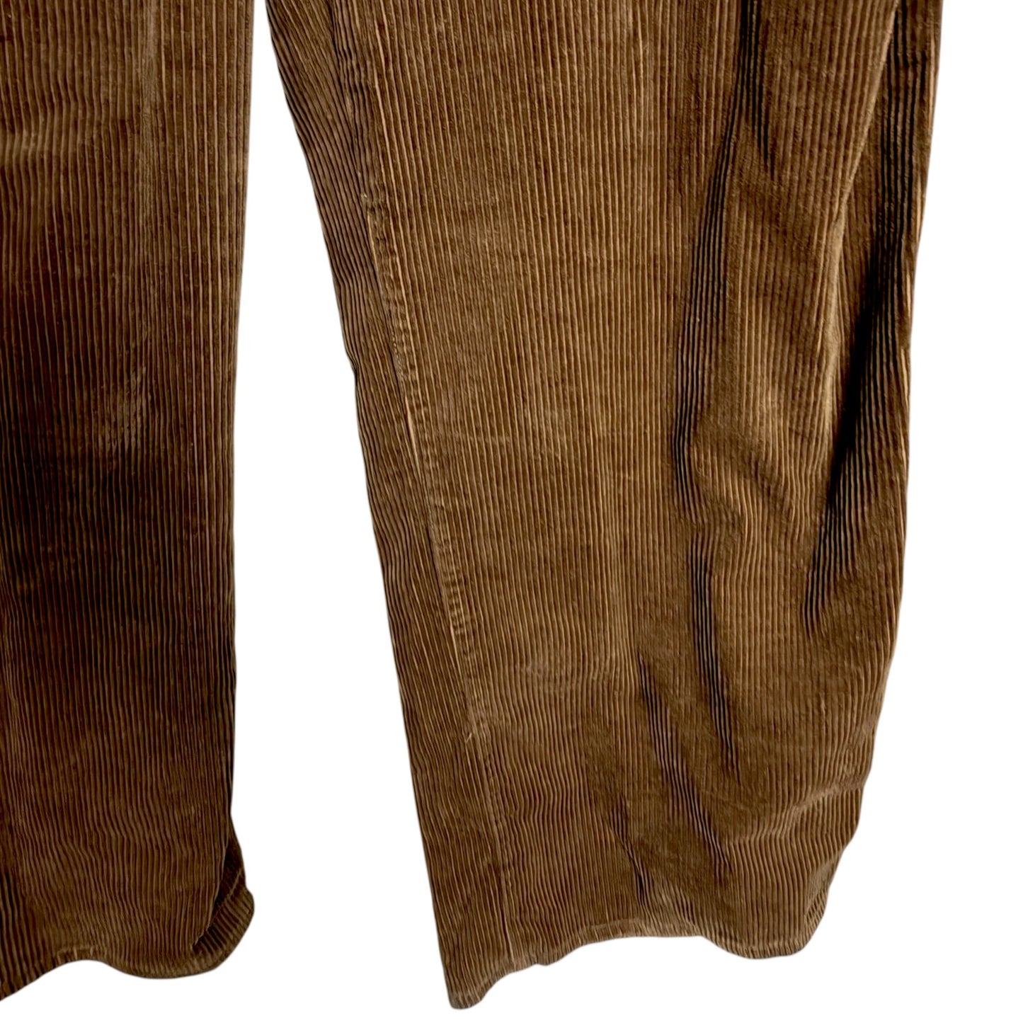 Christian Lacroix Women’s Brown Corduroy Wide Leg Drawstring Pants 100% Cotton L