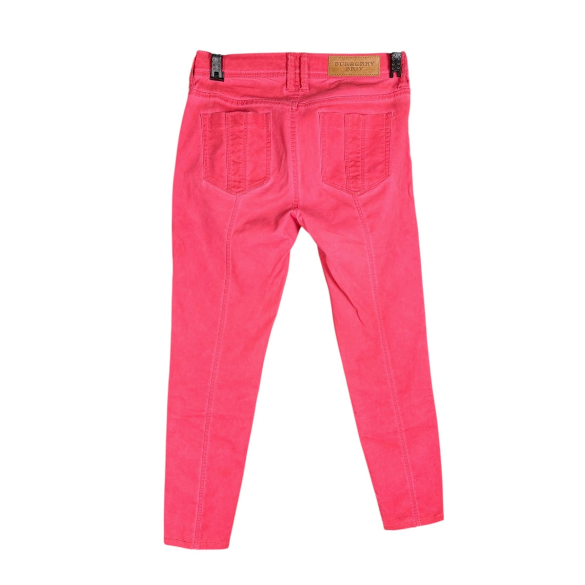 Burberry Brit Women's Westbourne Skinny Crop Pink Jeans 29x25 $425 Retail Luxury