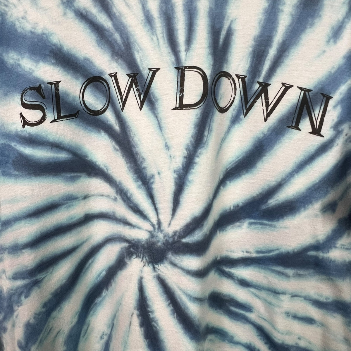 Isabel Marant Tie Dye Slow Down Men's Small Graphic Crew Neck T-Shirt Luxury