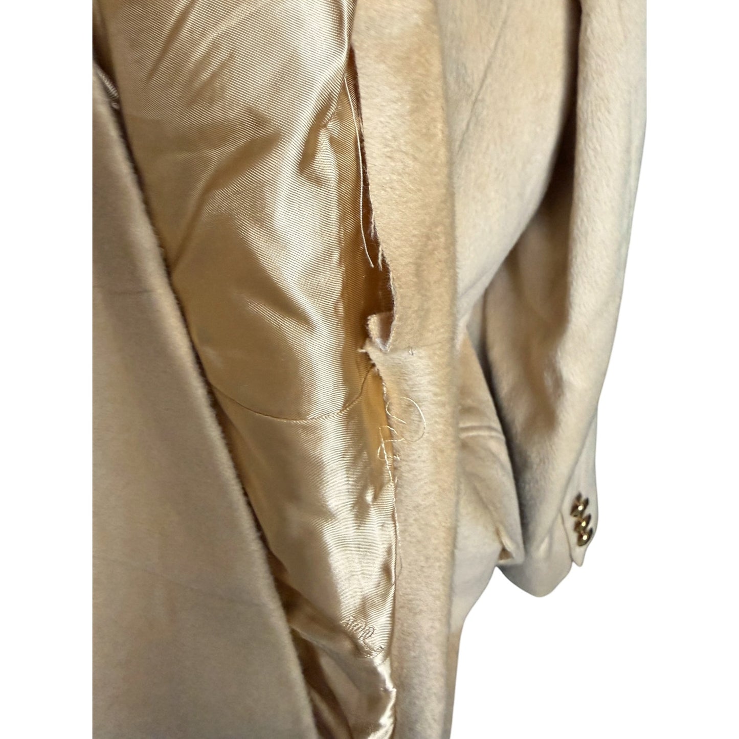 Escada Margaretha Ley Angora Wool Double Breasted EU 44 Crest Blazer Vintage L
