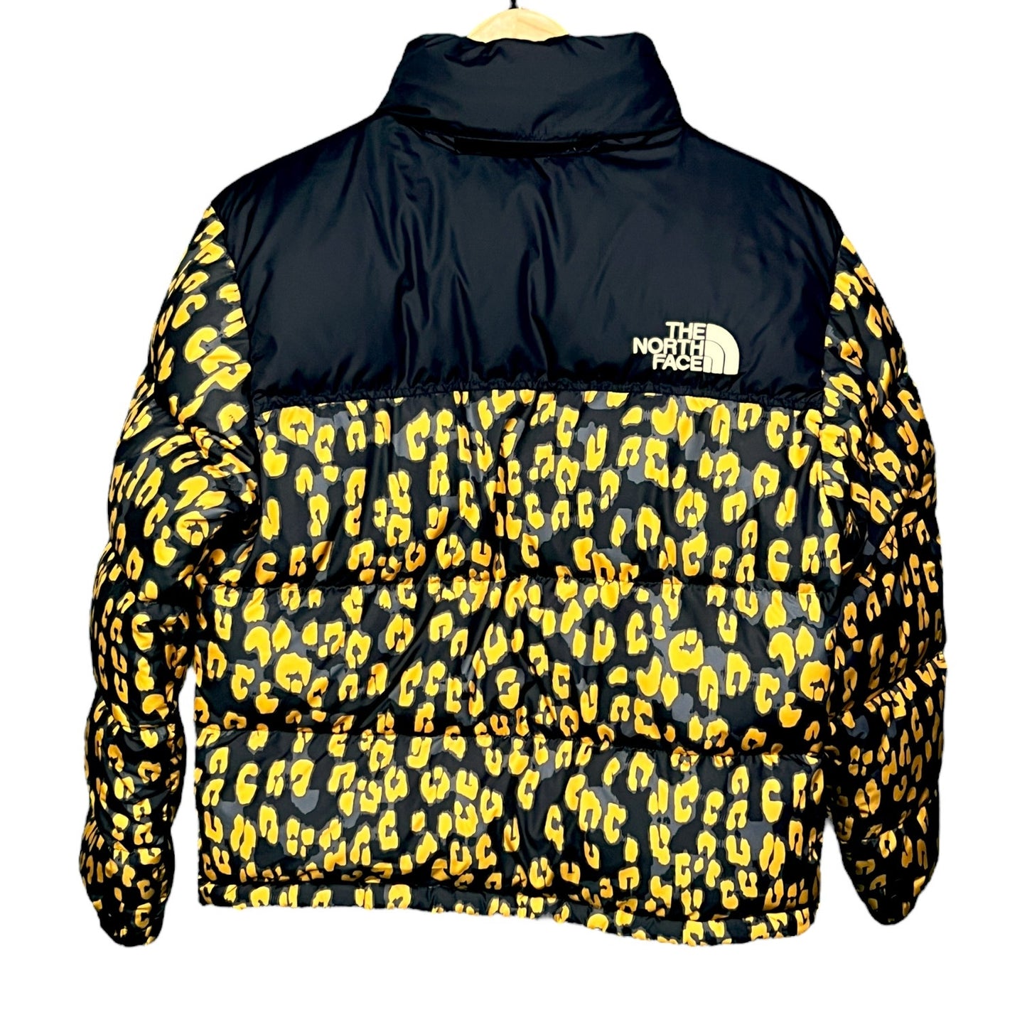 The North Face Retro 1996 Animal Print Cropped Down Puffer Jacket - $330 Retail