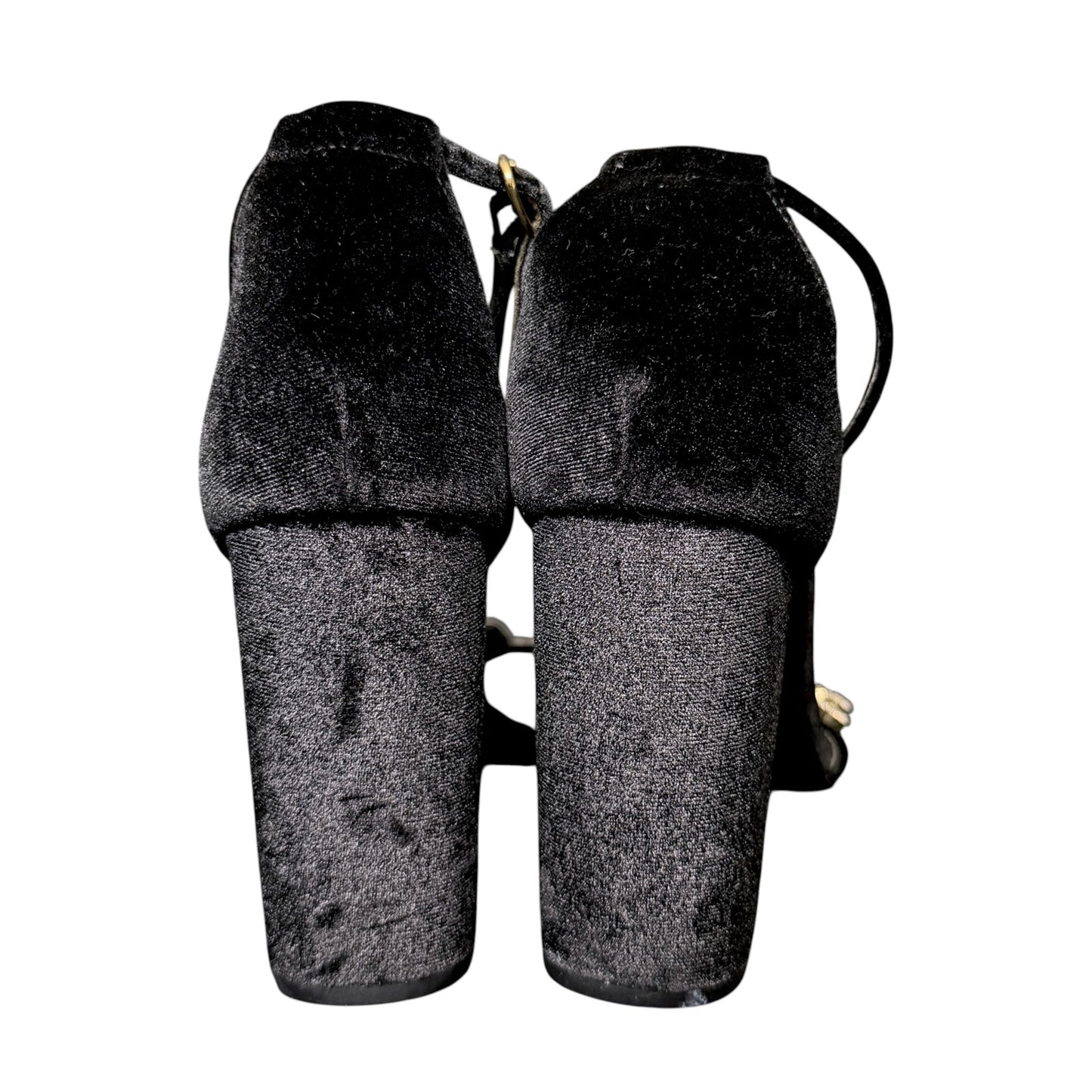 Sandro Crystal Embellished Black Suede Women's Pumps EU 40 $340 Retail Excellent