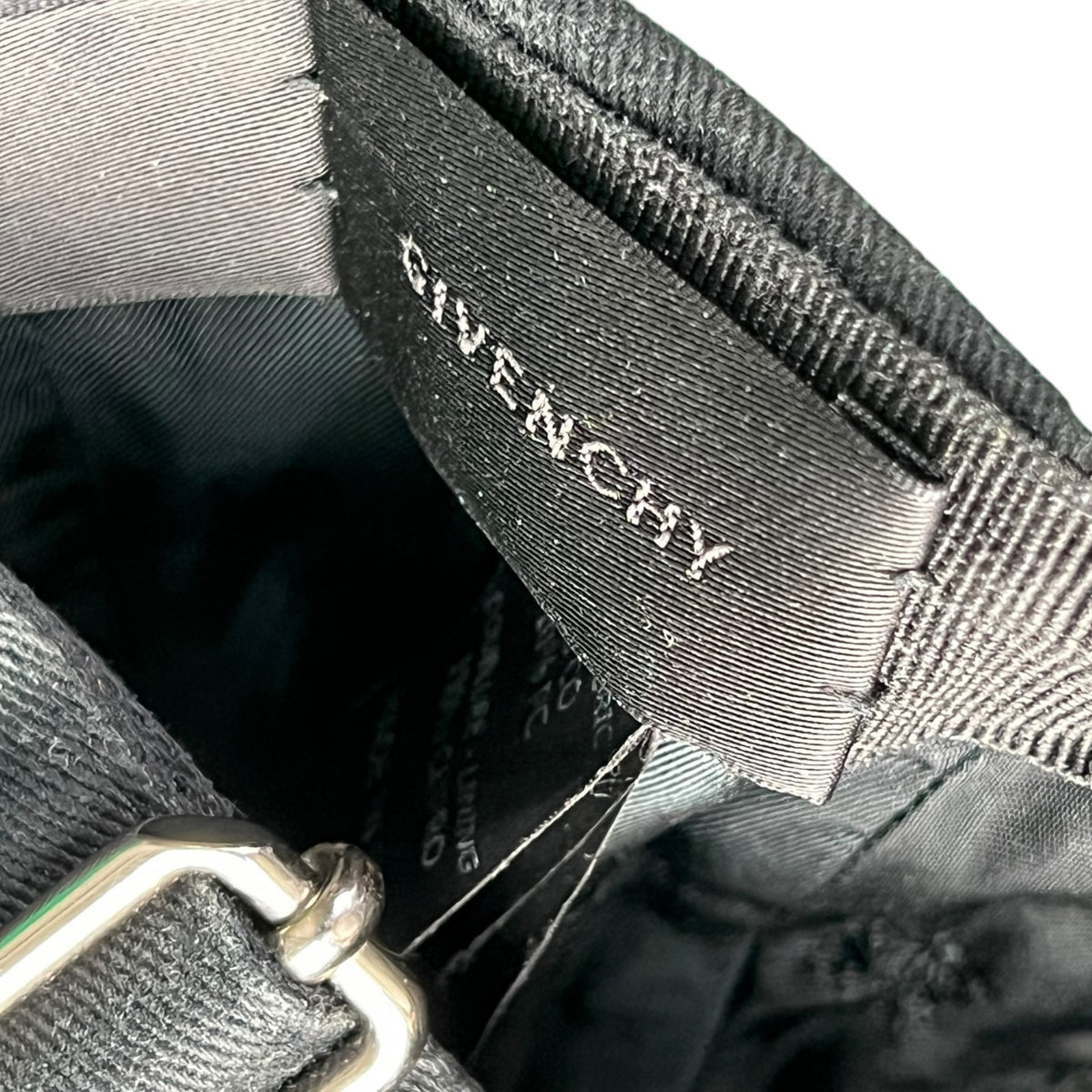 Givenchy Black Stitched Logo Strapback Hat Cap Luxury Casual Classic Preppy