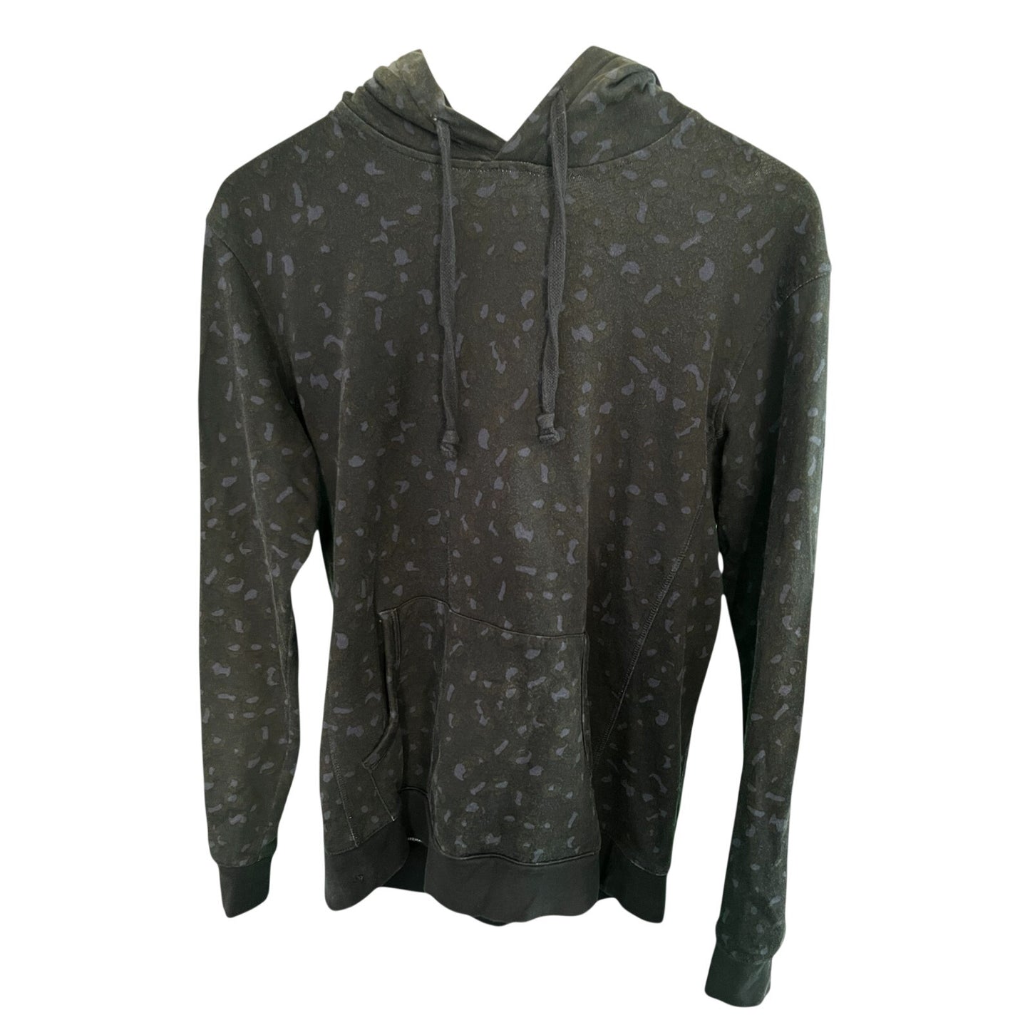 A.P.C. APC Men's XS Leopard Print Navy Blue Hoodie Sweatshirt $199 Retail Luxury