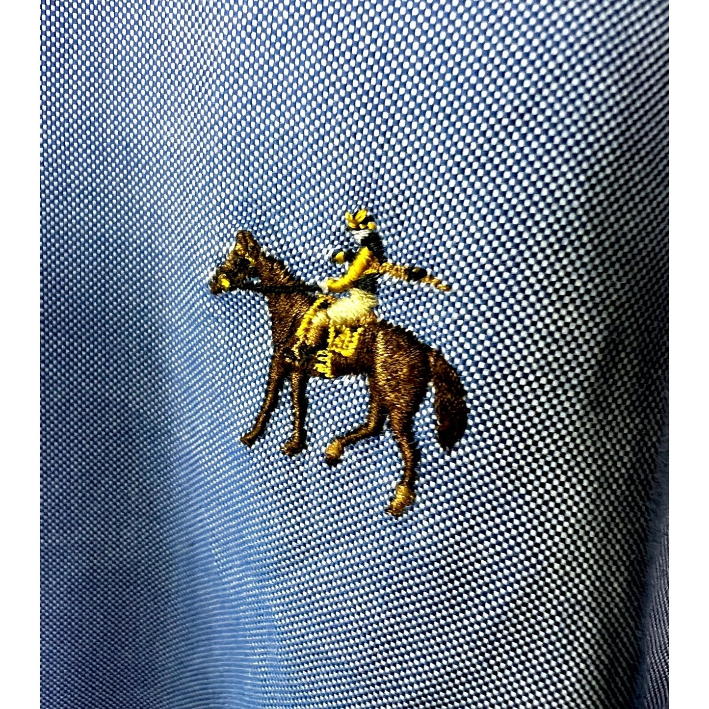 Ralph Lauren Purple Label Blue Button-Down Logo Dress Shirt - $495 Retail