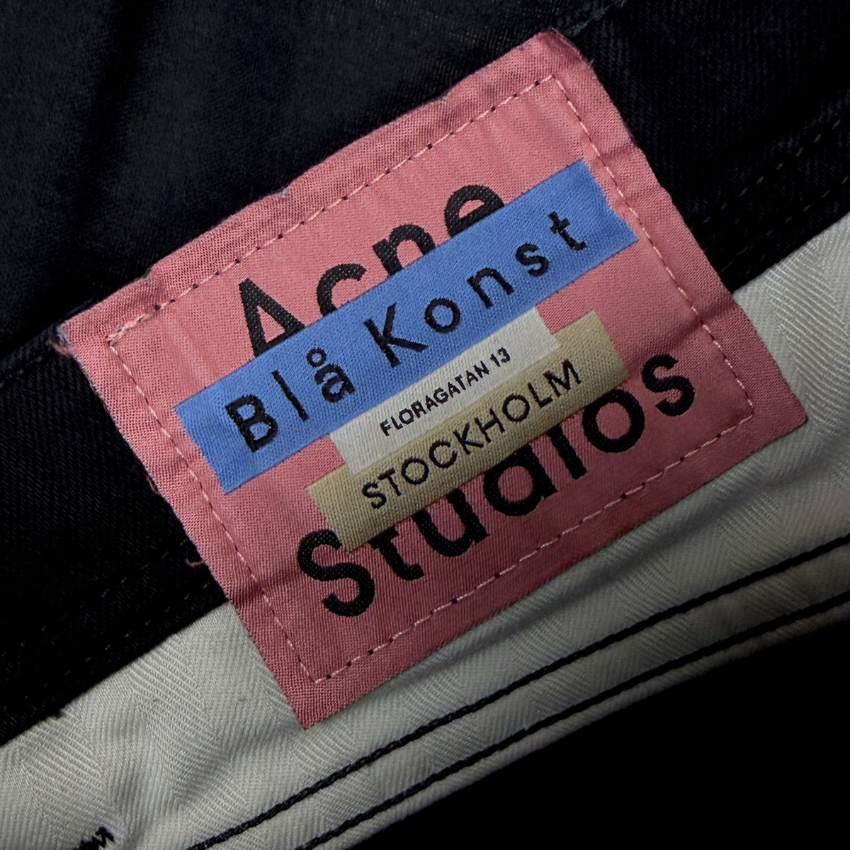 Acne Studios Bla Konst Men Jeans 31x30 Fits (30x30) North Stay Black Tapered Leg